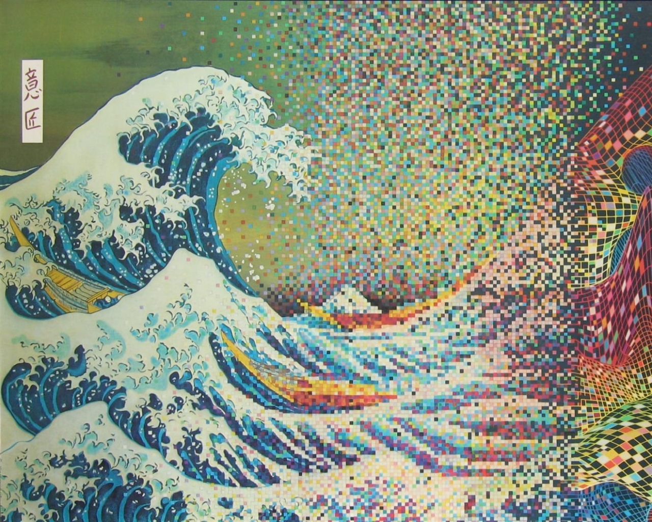The Great Wave Off Kanagawa Wallpaper Art HD