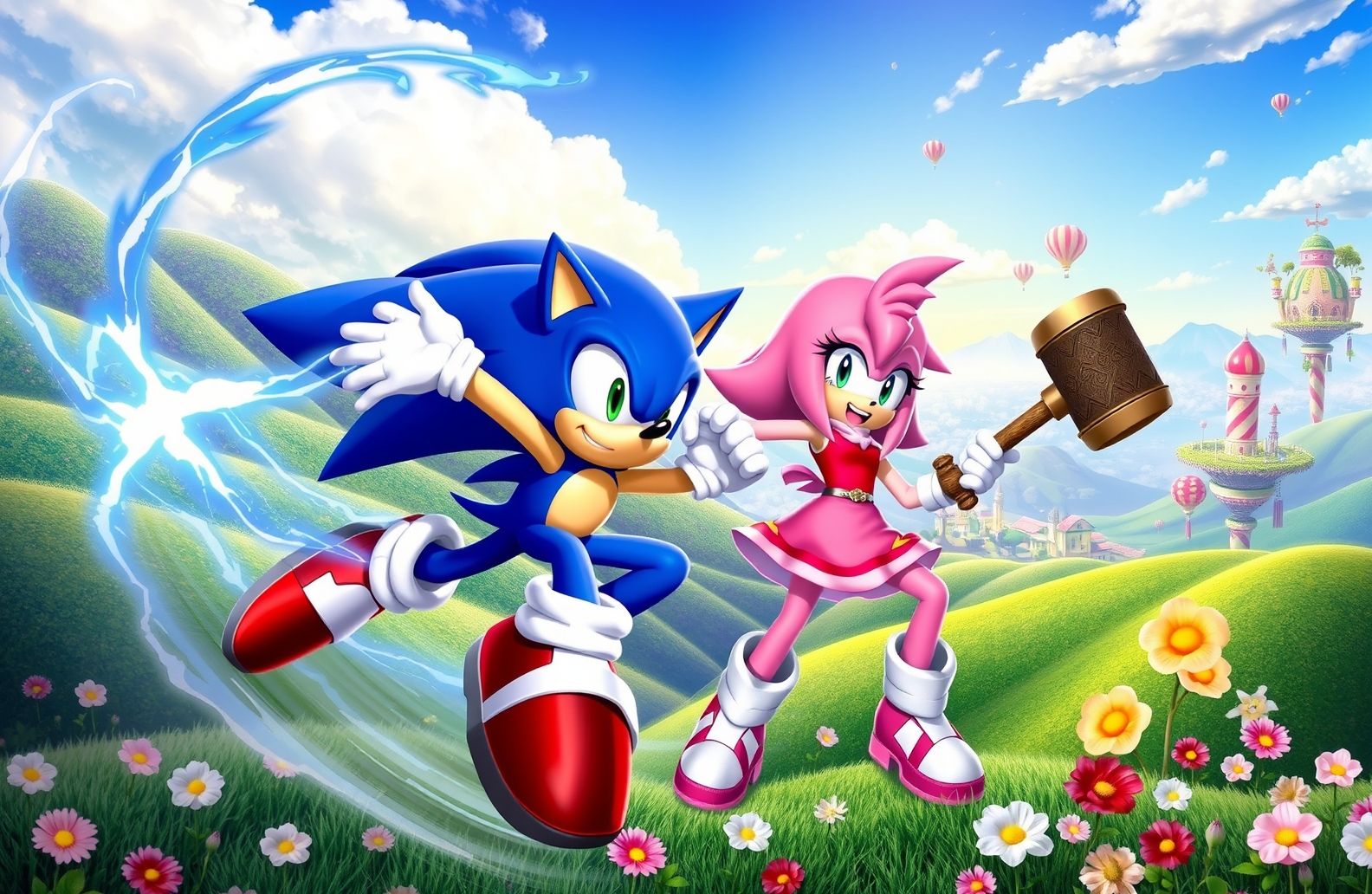 Sonic And Amy Wallpaper