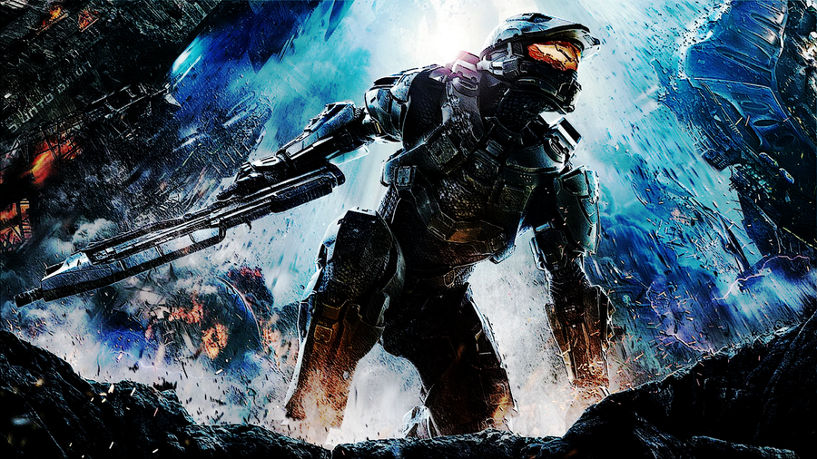 Halo 4 Modified Cover Art Wallpaper by Krediath on