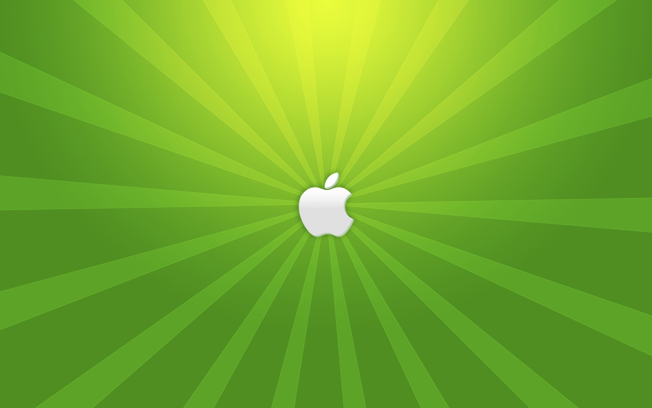 A Green Apple Desktop Pc And Mac Wallpaper