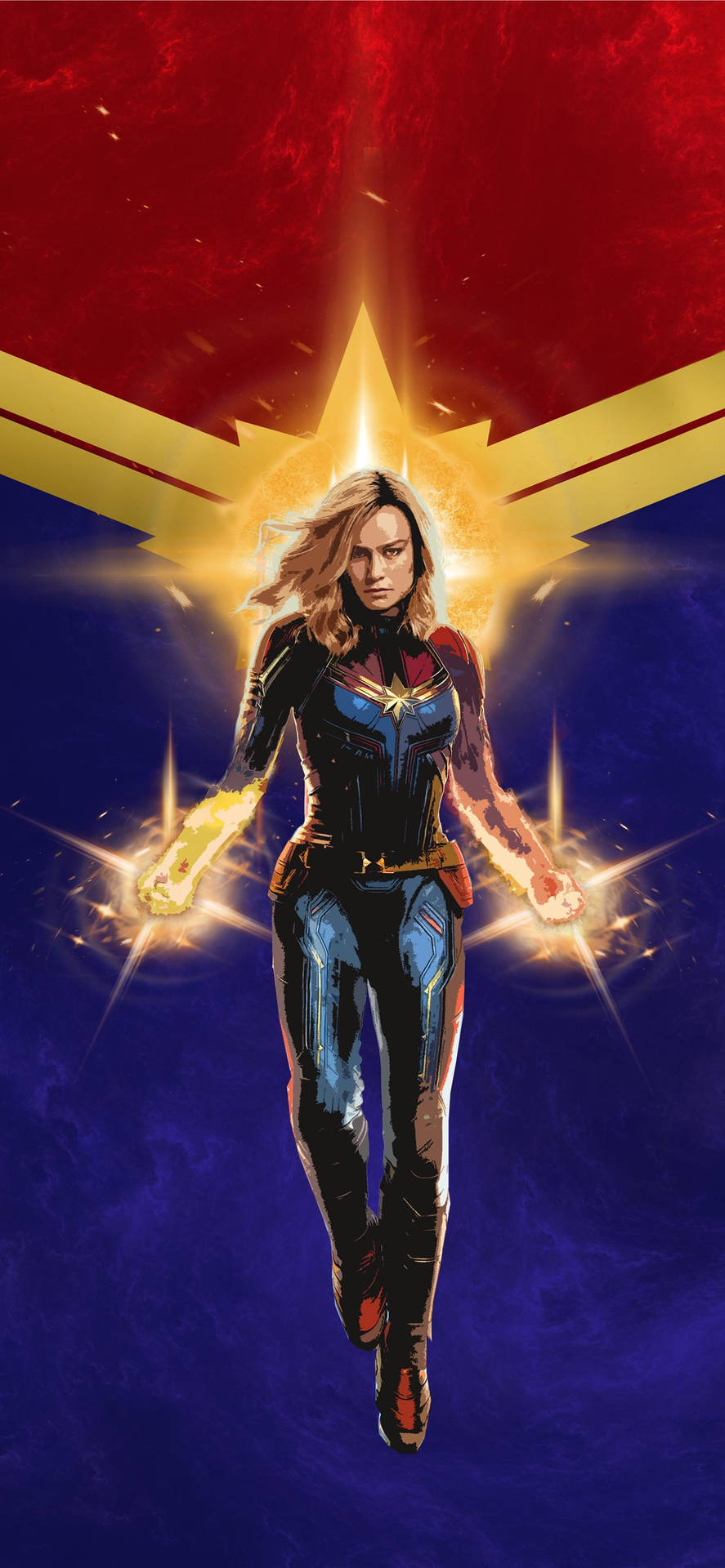 Captain Marvel iPhone Wallpaper