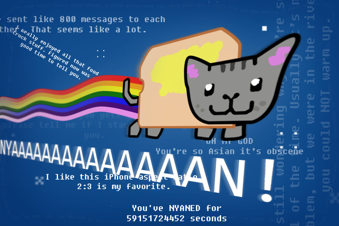 Nyan Cat iPhone Background By Thecleverfox