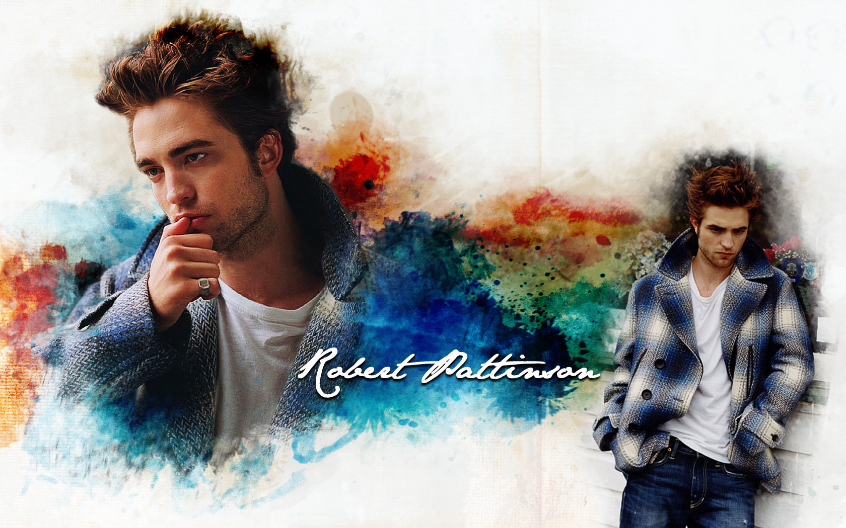 Rob Color Wallpaper Robert Pattinson