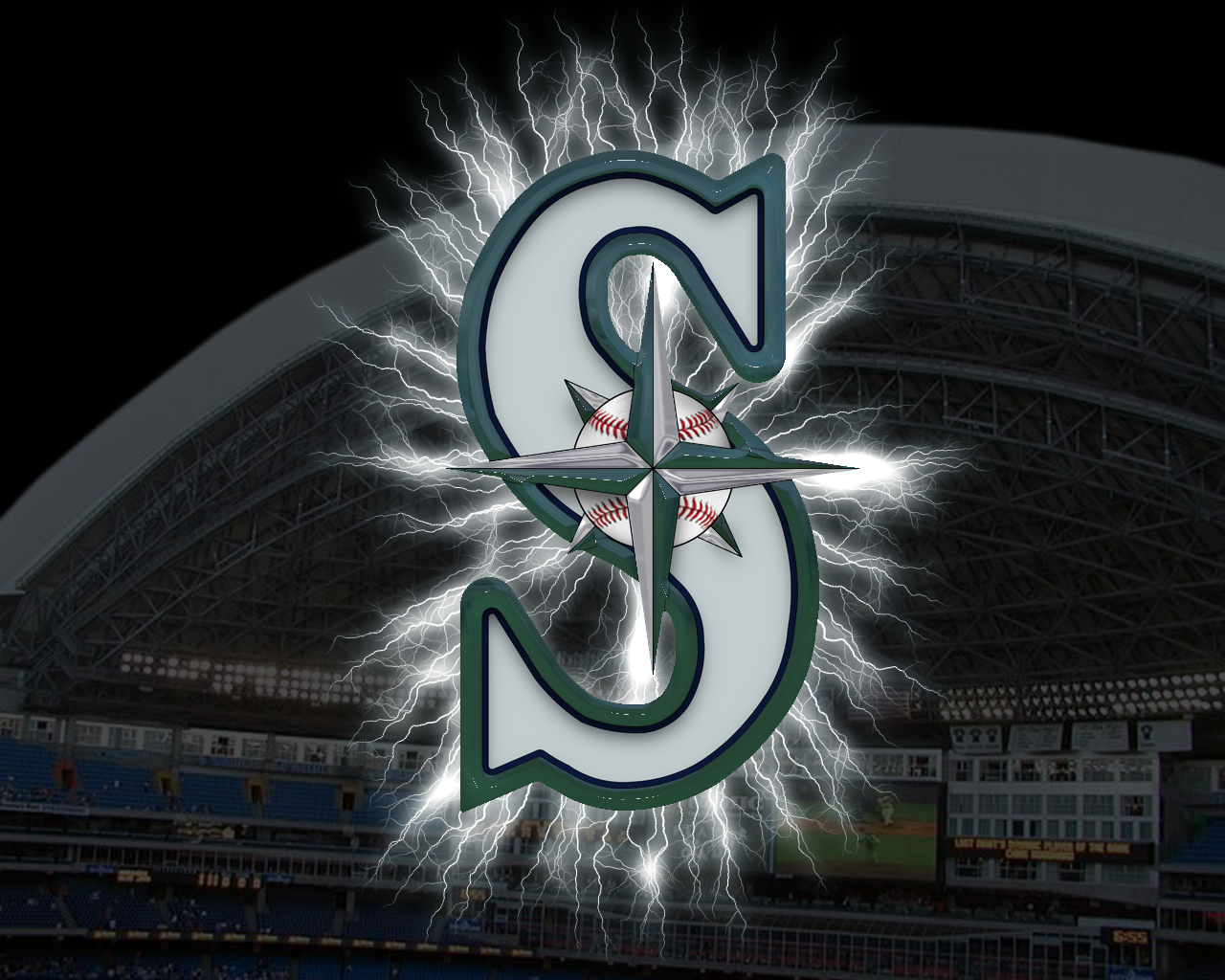 Download Seattle Mariners Trident M Letter Wallpaper