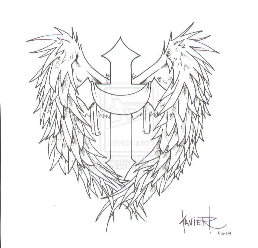 Cross Wings Tattoo by Xavier2501 on deviantART