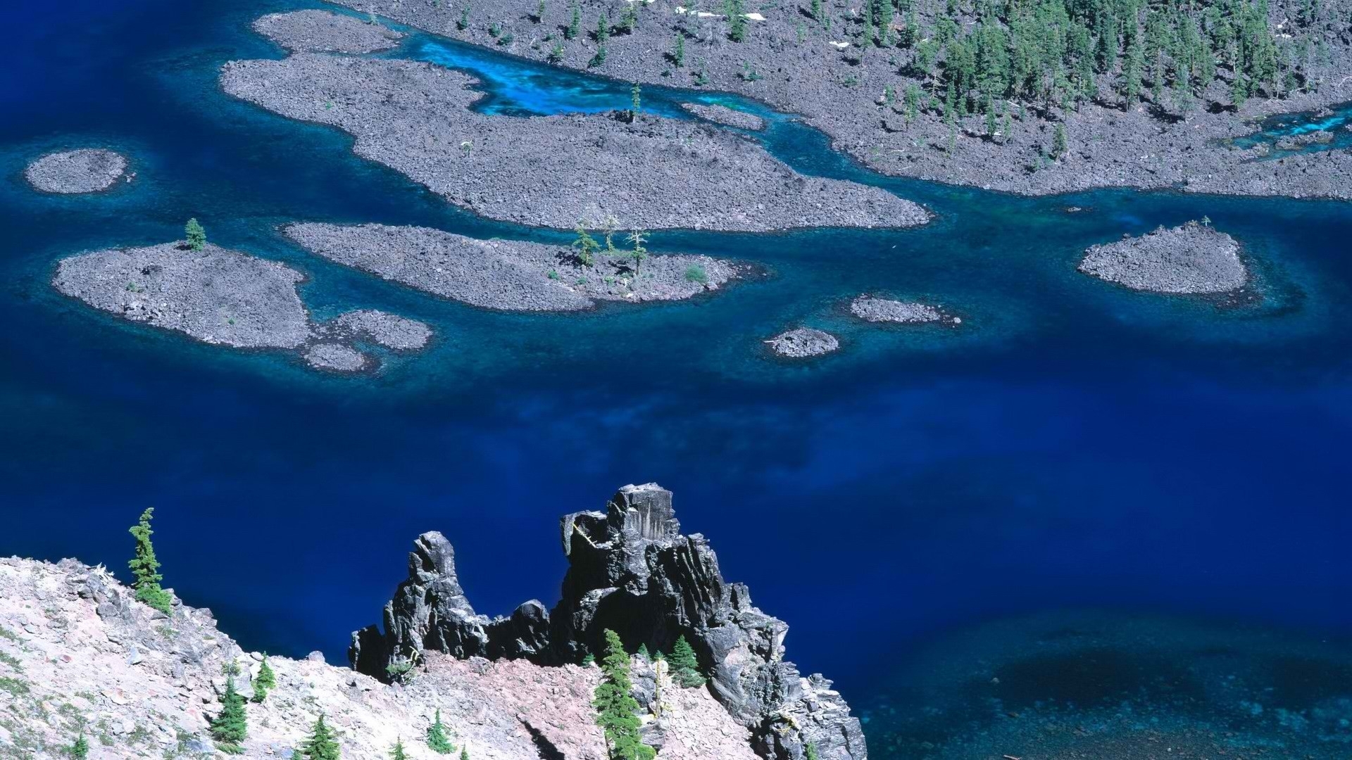 Oregon National Park Crater Lake Wallpaper Art HD