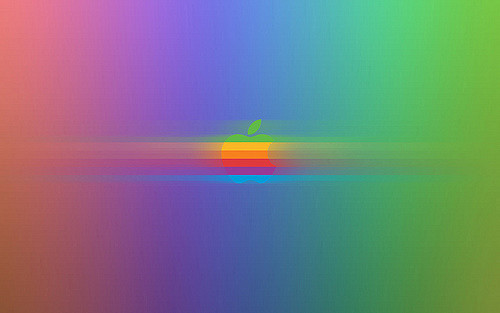 Classic Apple Spectrum Desktop Widescreen Wallpaper Photo