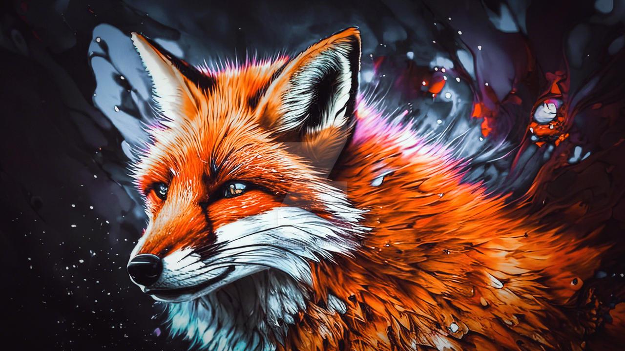 Colorful Fox Wallpaper 4k By Solixsparkle