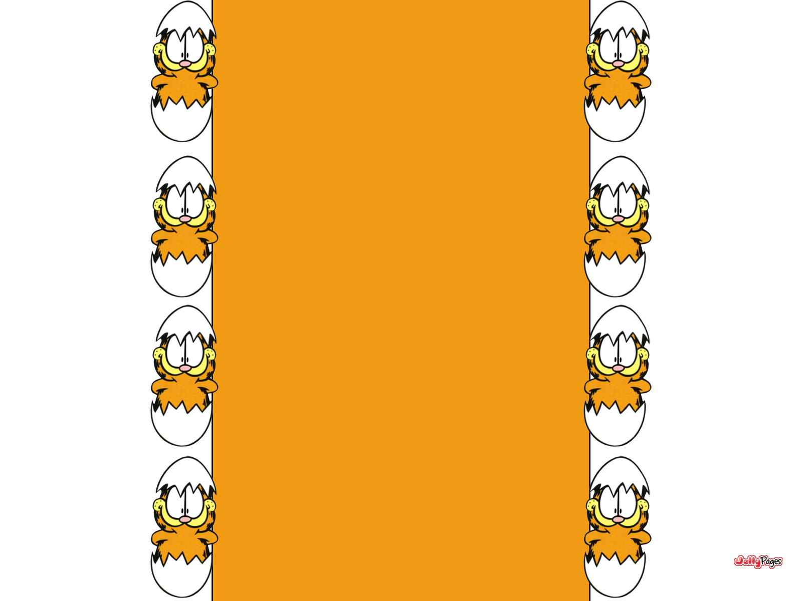 Garfield Easter Ger Layout Template Background Jelly