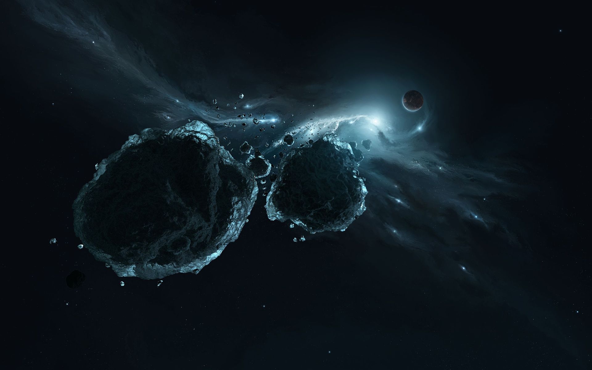 Asteroid Heading For Earth Wallpaper