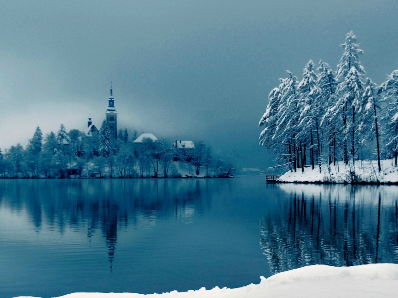 Download ice cold lake HD wallpaper