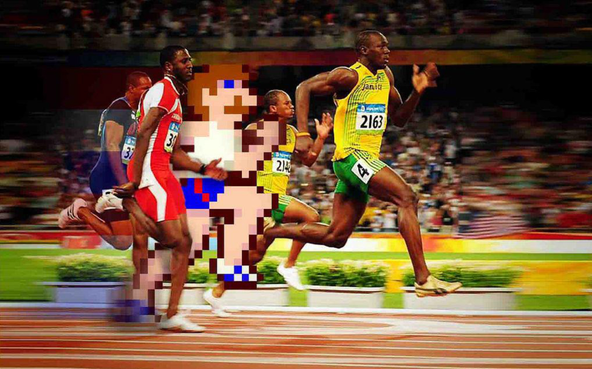 Day Track Field Nes 8bit For Real Olympic Race Wallpaper Artwork