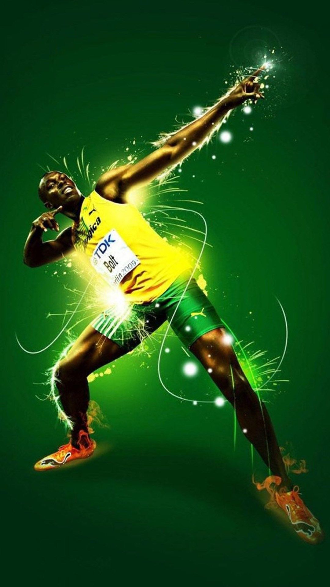 iPhone Wallpaper HD Jamajka Usain Bolt Sports