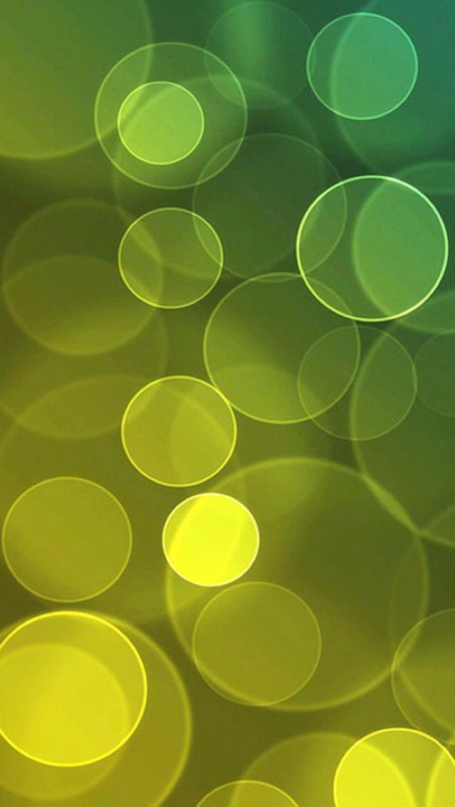 Yellow Bubbles Wallpaper iPhone