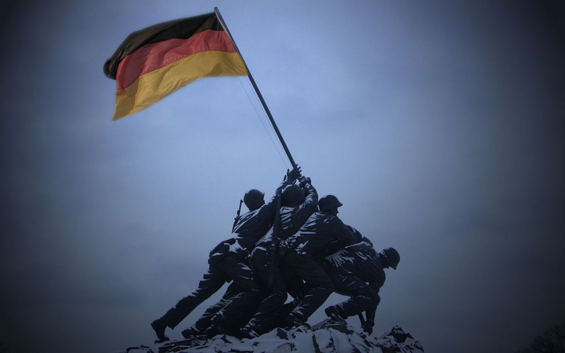 Germany Flags World War Ii Iwo Jima Flag Raising Wallpaper