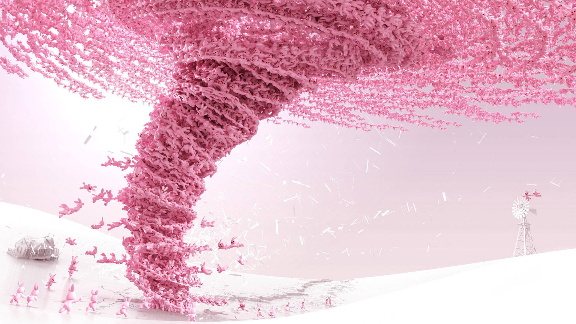 Pink Aesthetic Laptop Logo Wallpaper