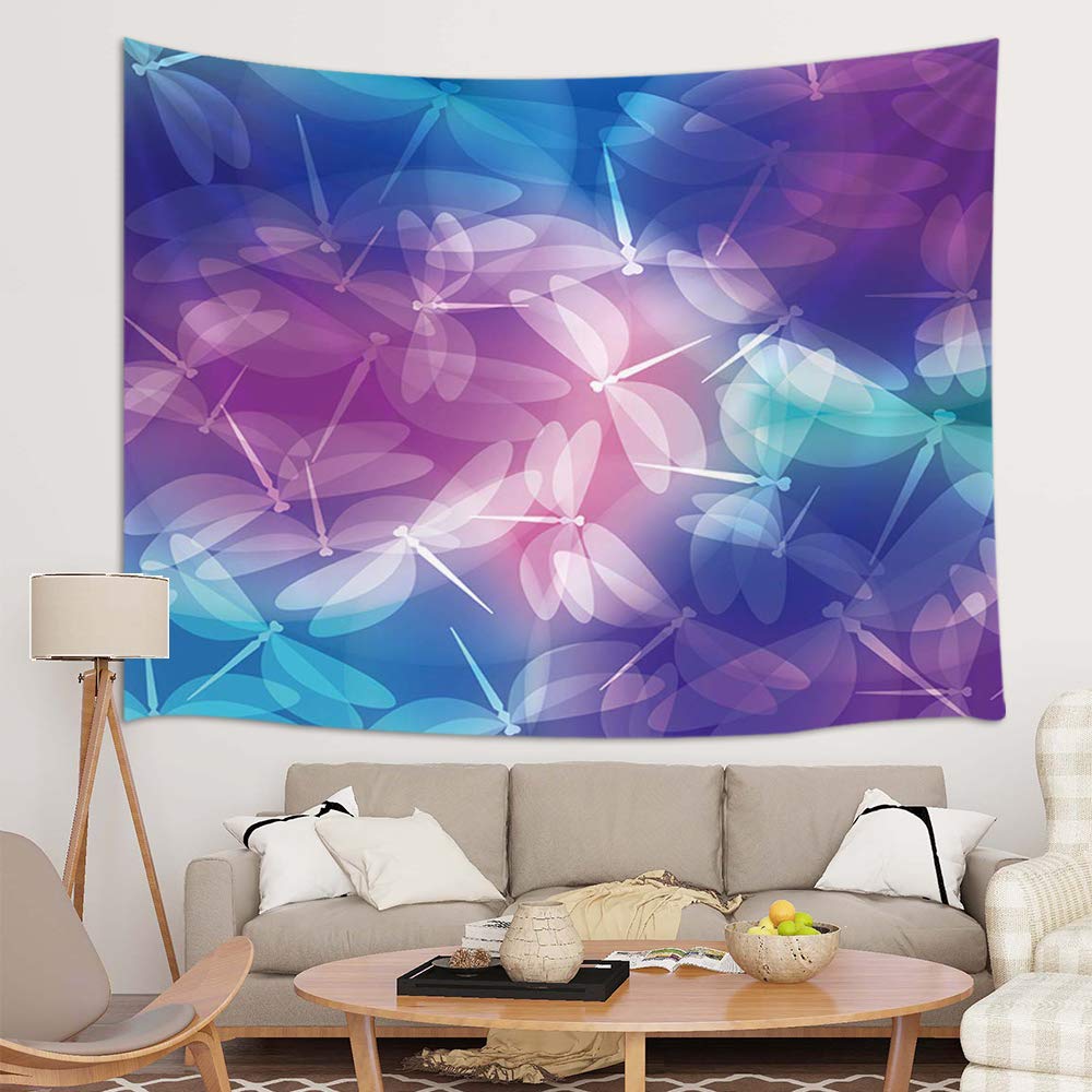 Amazon Jawo Abstract Pattern Dragonflies Tapestry Wall