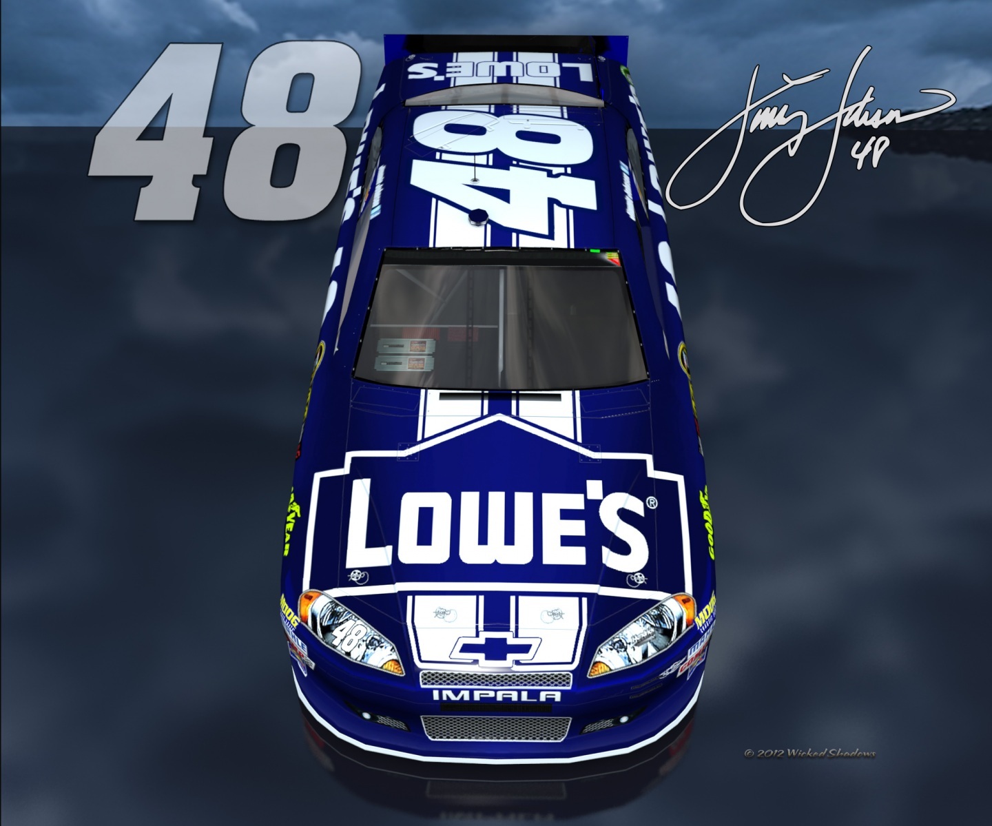 Jimmie Johnson Android Blue Lowes Brighter Outdoor Wallpaper Photo