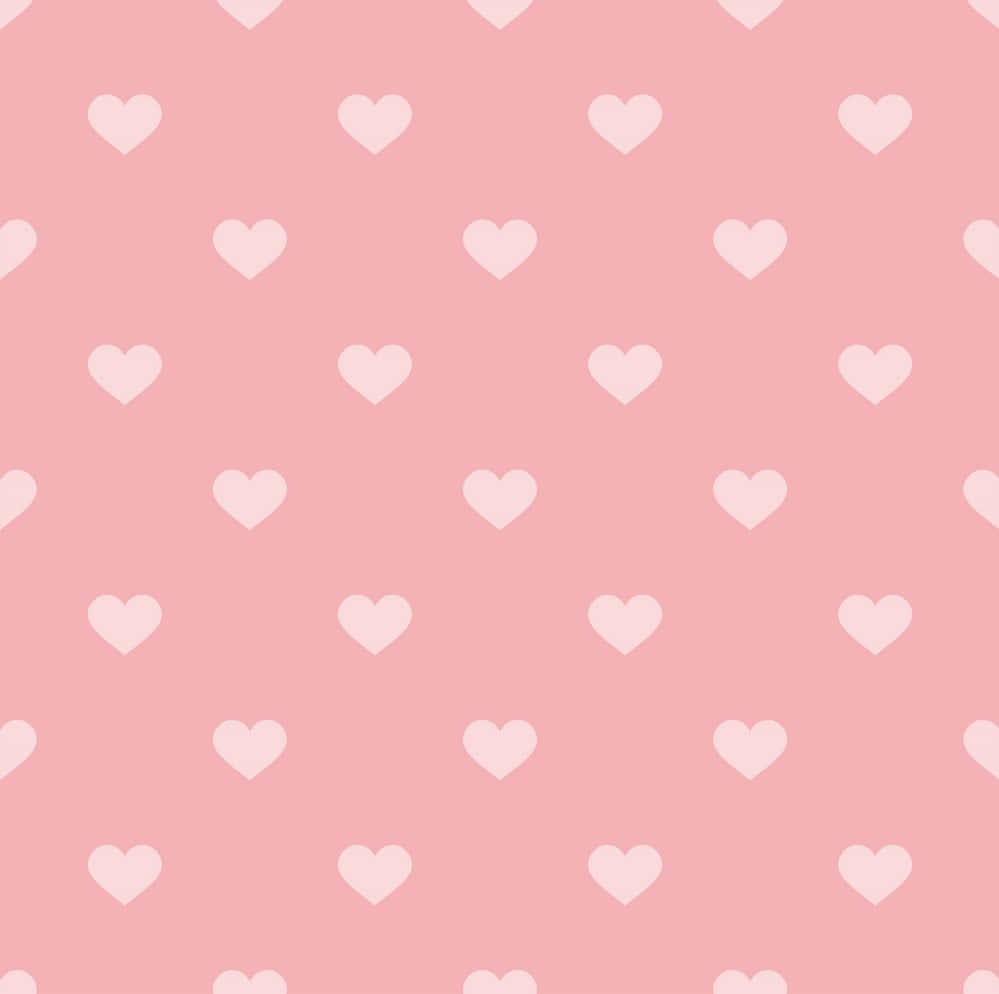 Pink Heart Background Wallpaper