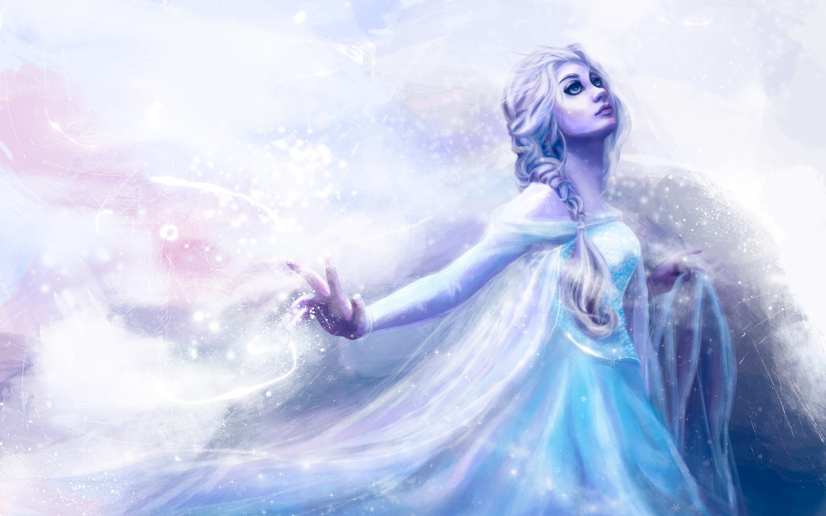 Snow Queen Elsa Artwork HD Wallpapers 2880x1800