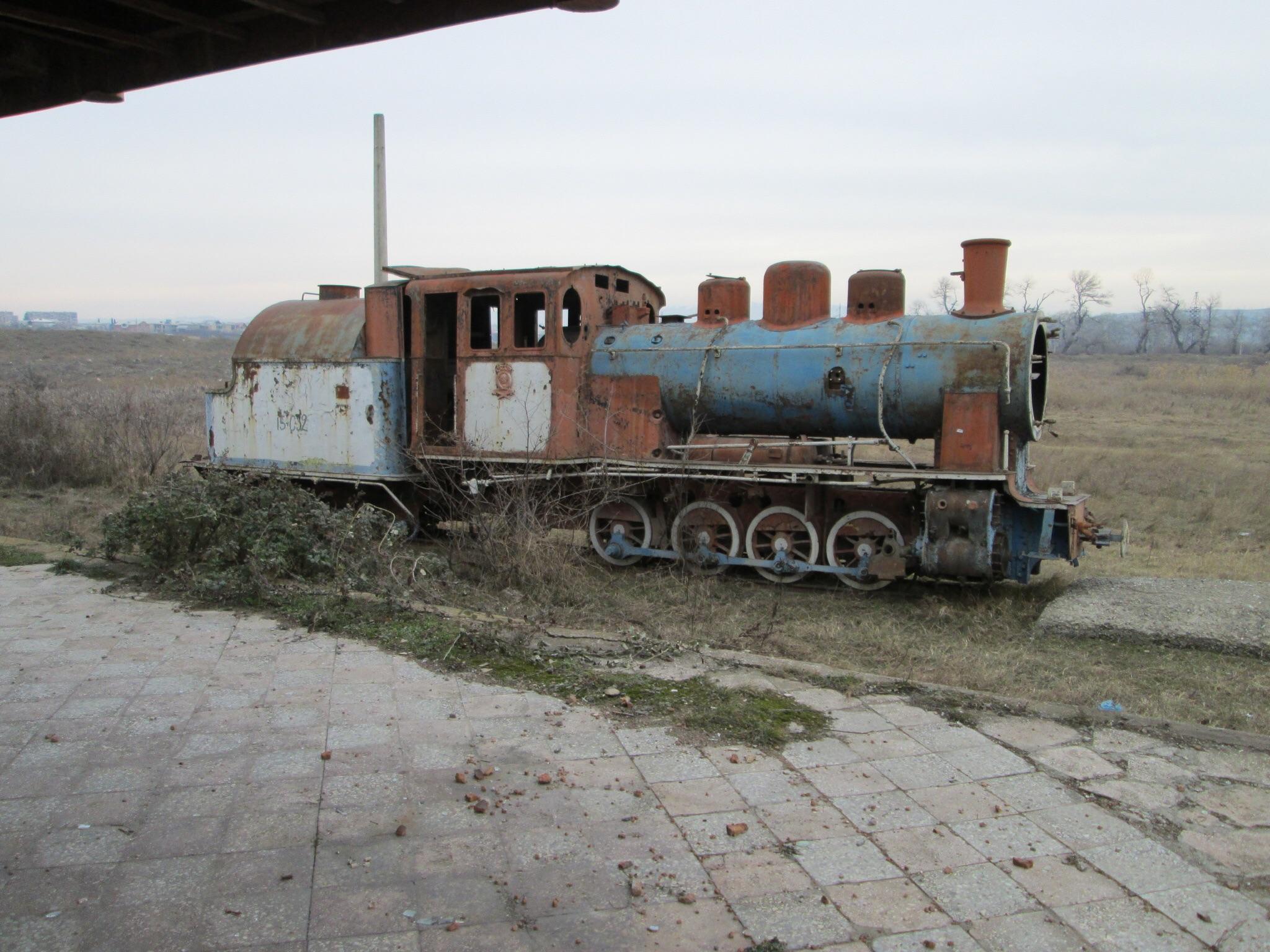 This Decrepit Old Train With Kgb Insignia Rustavi Republic Of