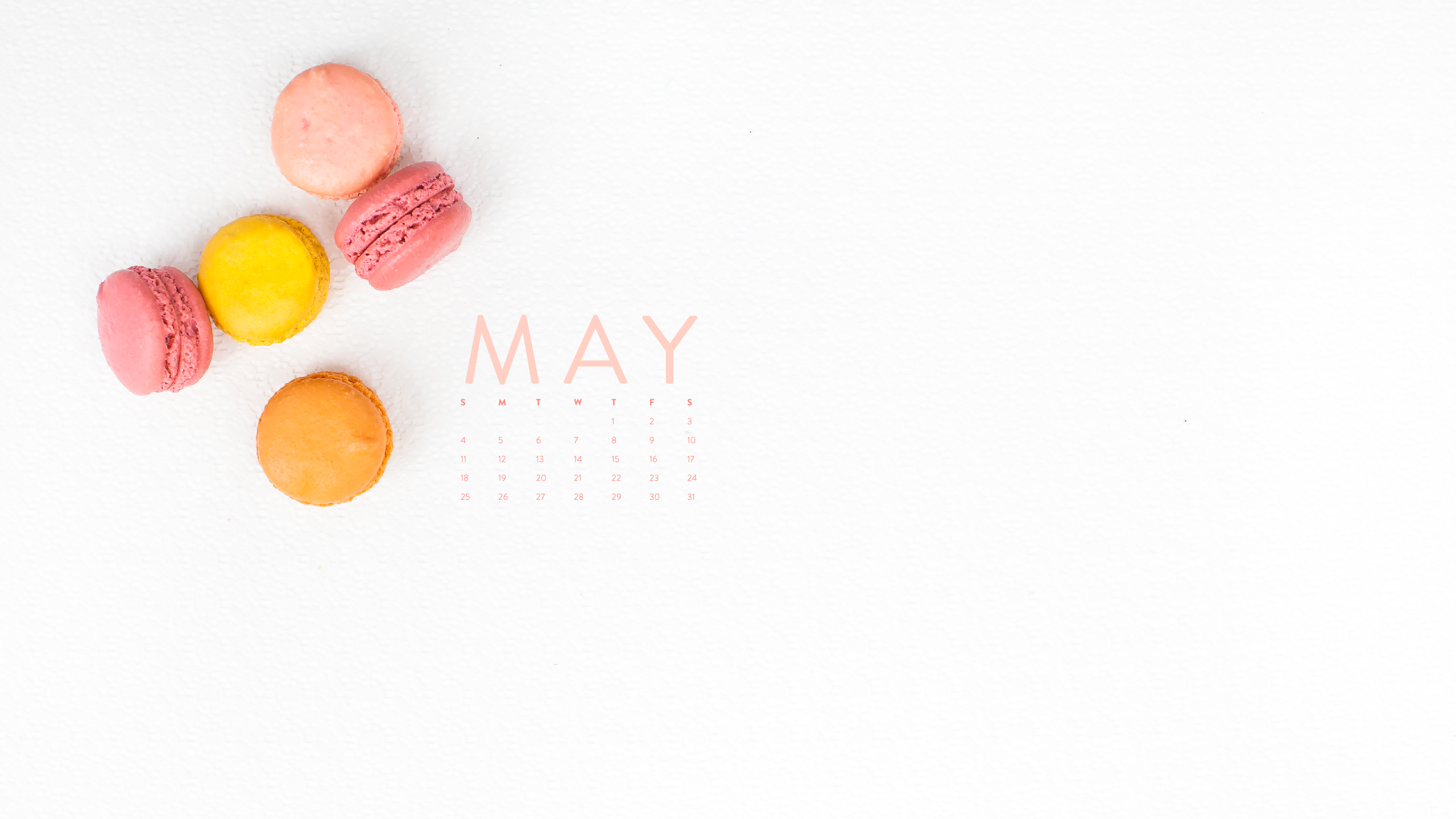 Happy May Desktop Calendar iPhone Wallpaper Ashlee Proffitt
