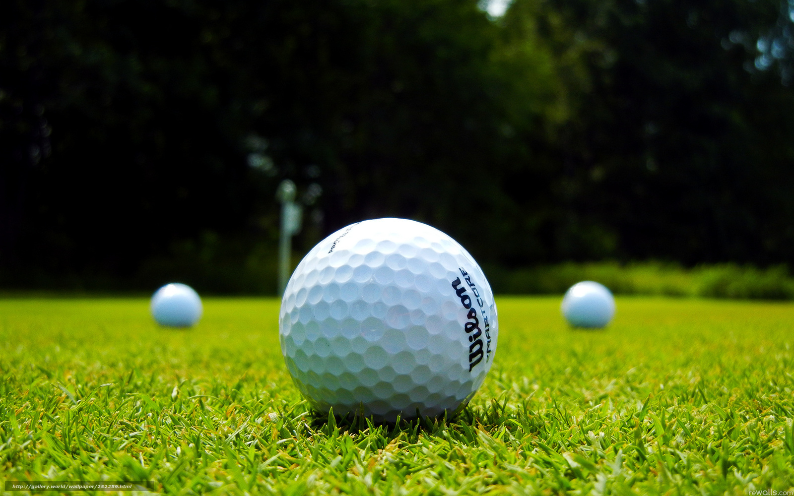Wallpaper Balls Golf Grass Desktop In The