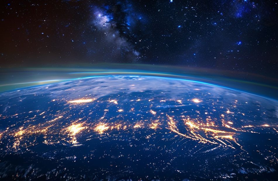 Earth At Night Wallpaper HD