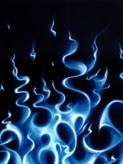 Download Blue Flames Wallpaper 240x320 Wallpoper 81488