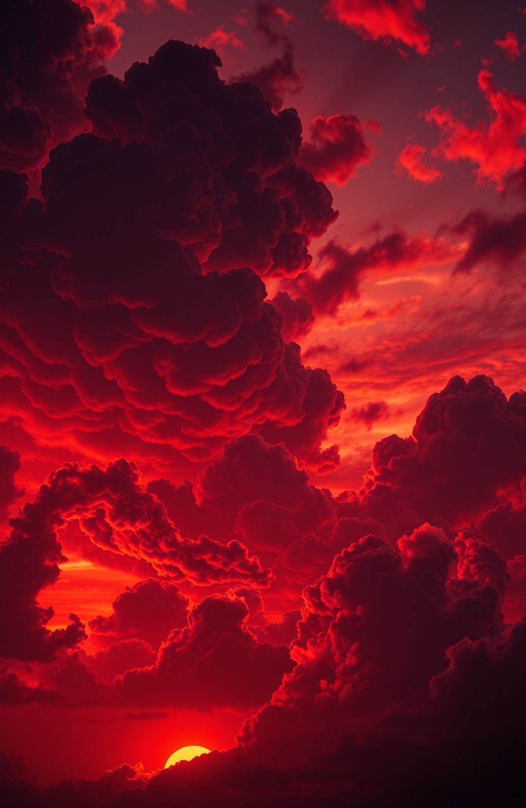 Akatsuki Clouds HD Wallpaper