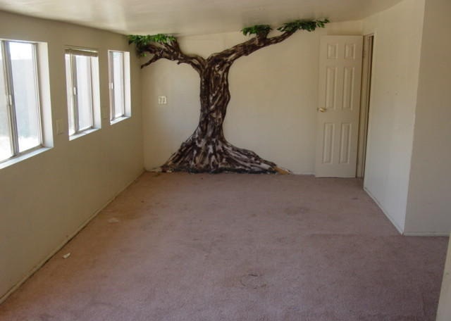 tree 3D dimensional wall mural Phoenix Arizona home house for sale