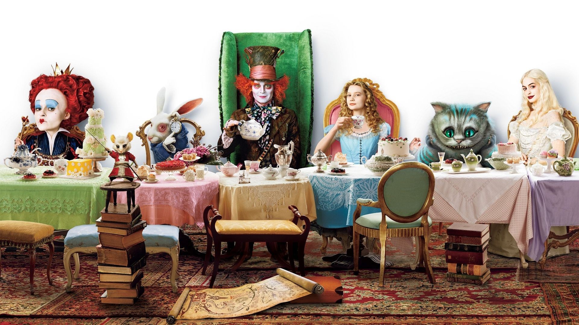 Wallpaper Tim Burton Alice In Wonderland HD
