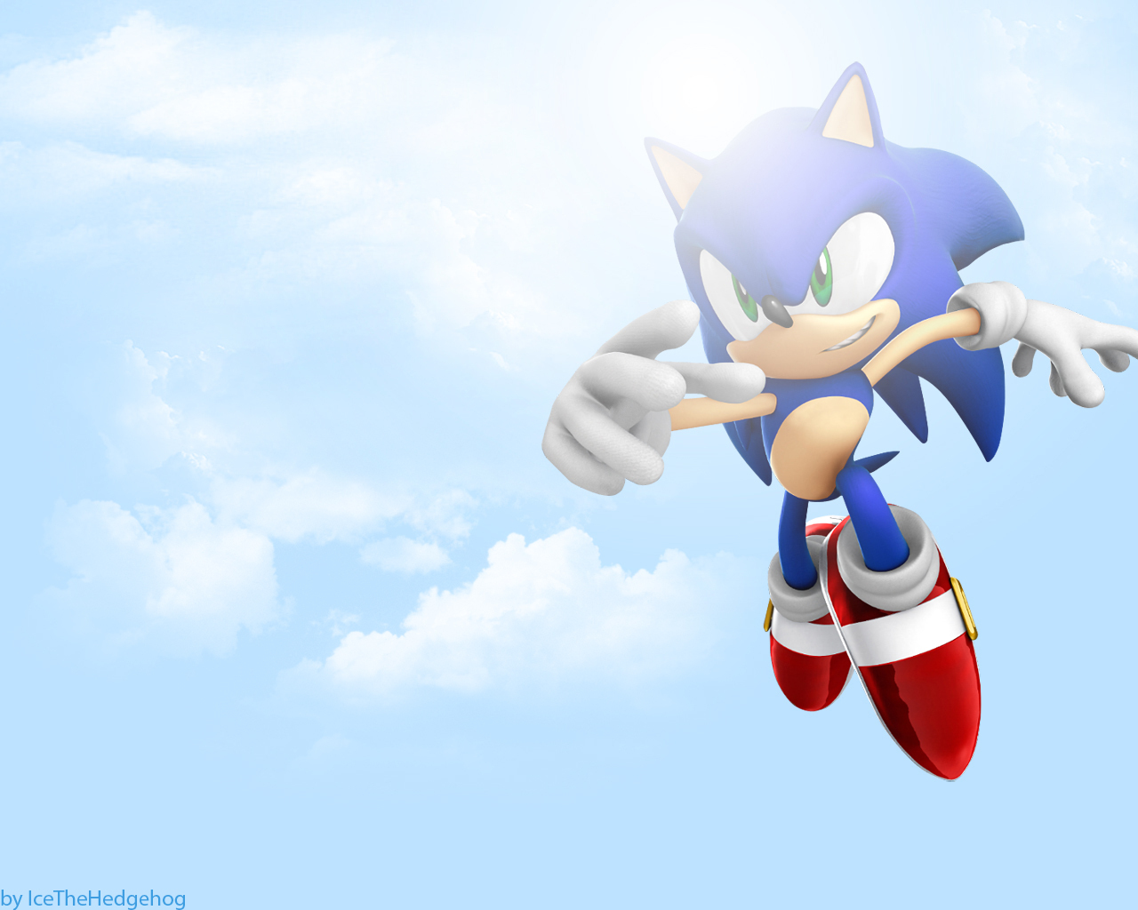 Sonic in the sky   Sonic the Hedgehog Wallpaper 8842315