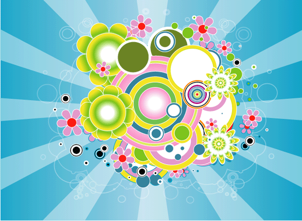 Colorful Circles Background Design 123vectors