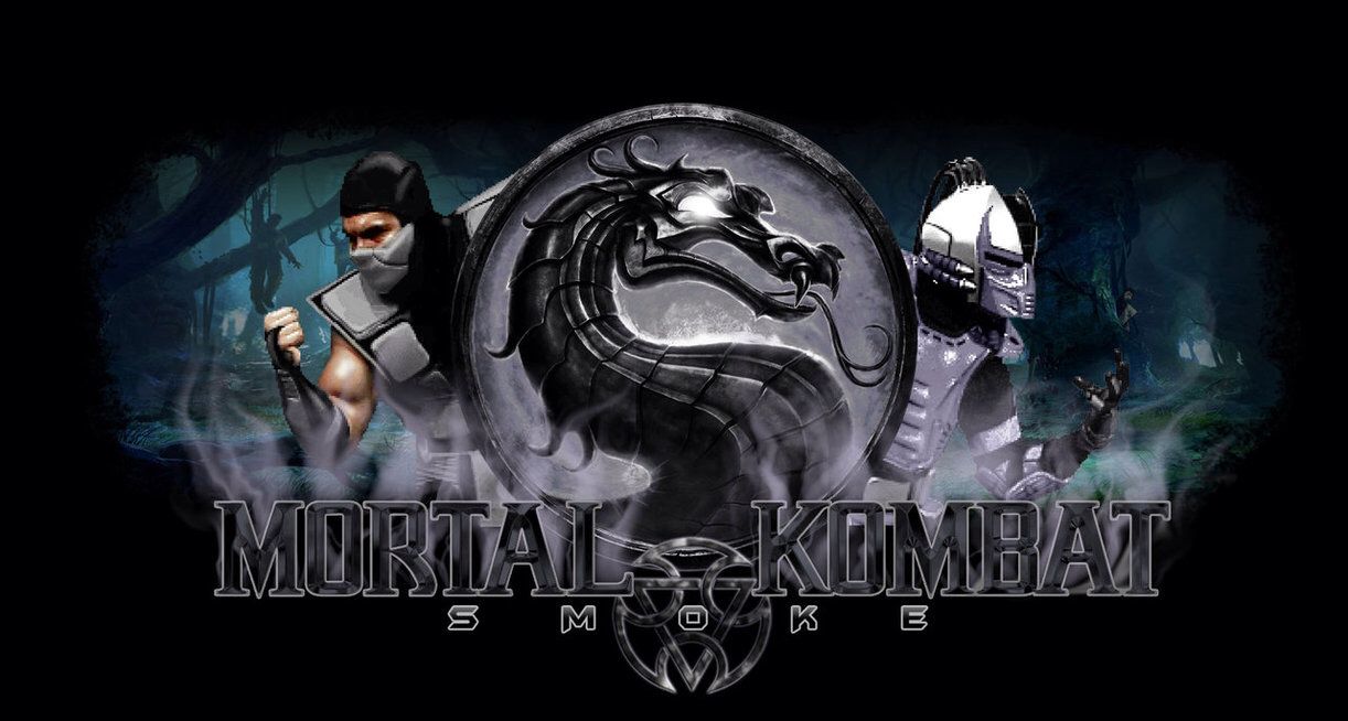 Human and Cyborg Smoke Wallpaper Mortal kombat Mortal kombat 1222x654