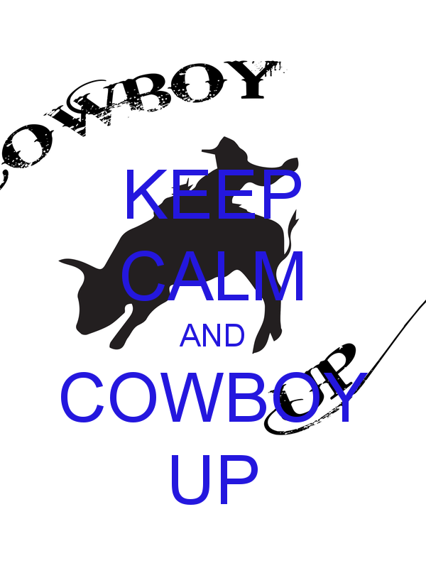 Keep Calm And Cowboy Up Wallpaper