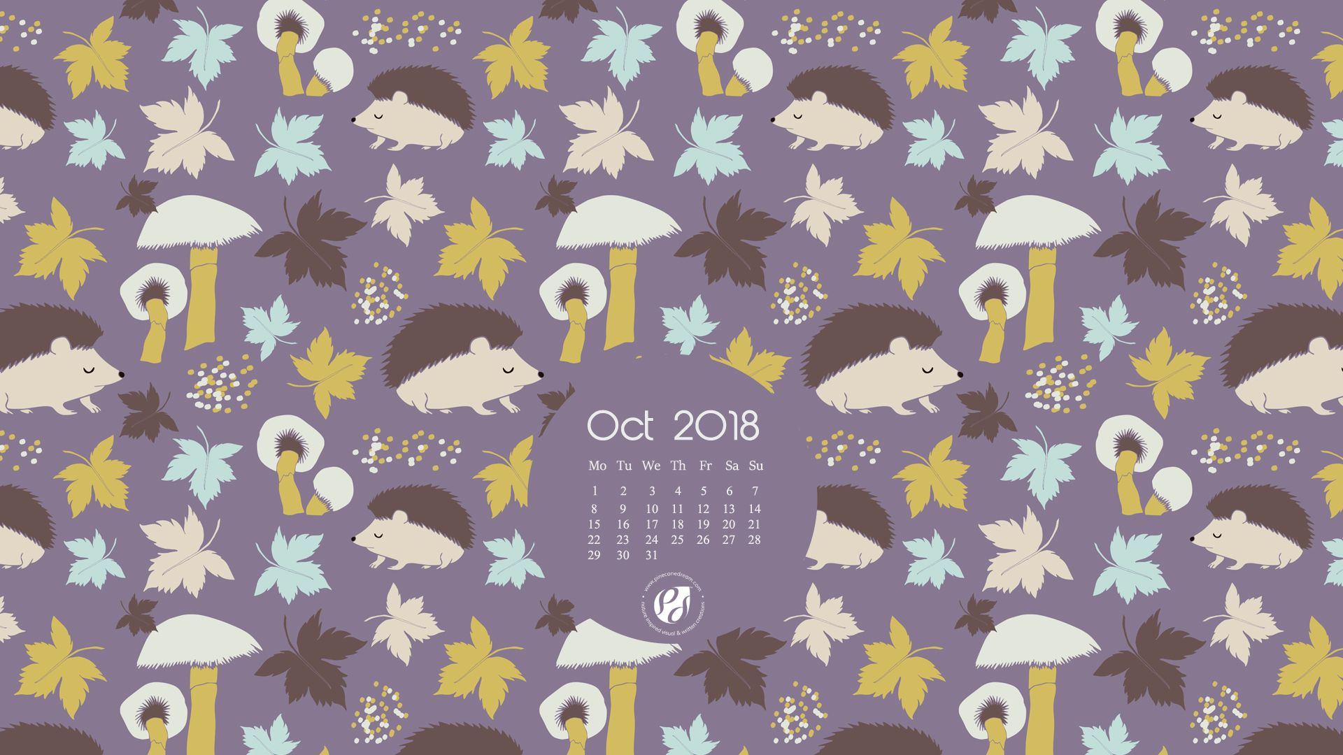 October Wallpaper Calendars Printable Planner