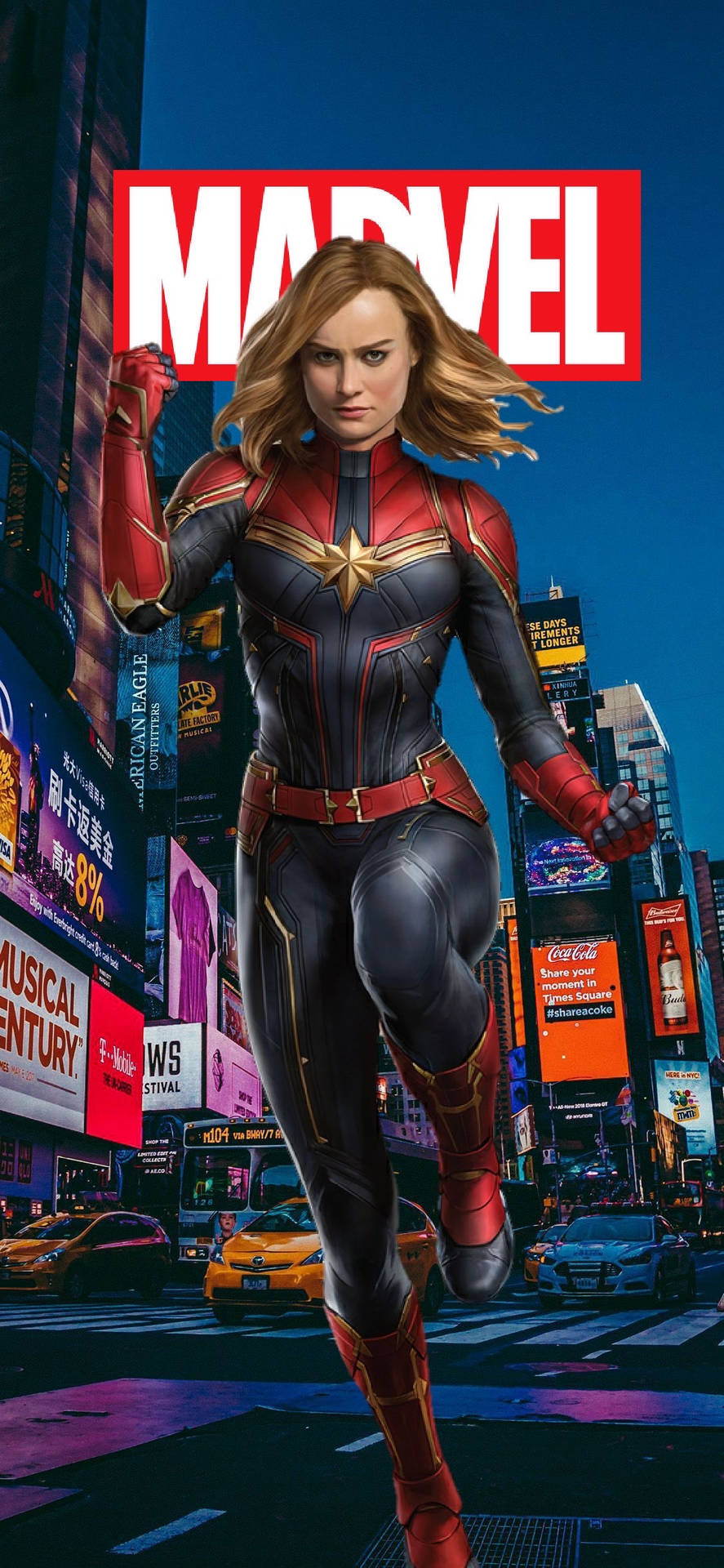 Captain Marvel iPhone Wallpaper