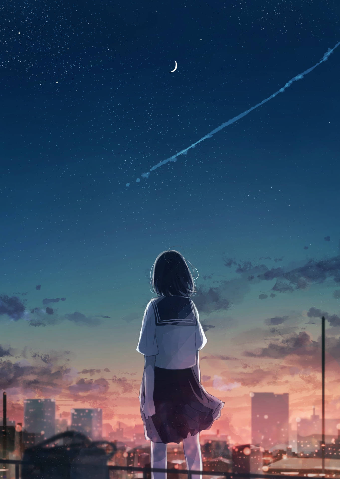 Aesthetic Anime iPhone Wallpaper