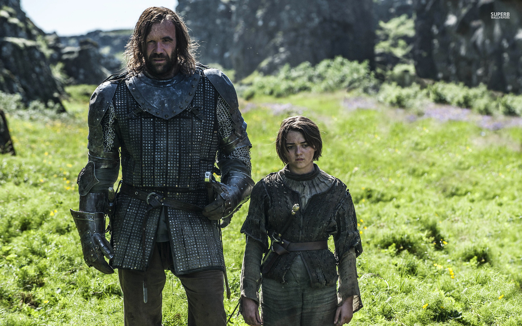 Game Of Thrones Image The Hound And Arya HD Fond D Cran