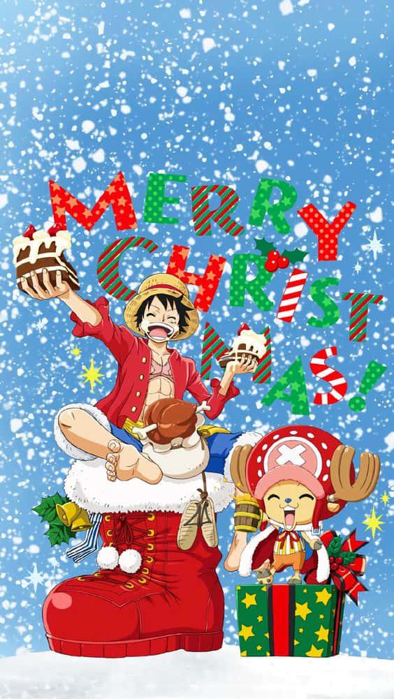 Celebrate With These Christmas Anime Boys Wallpaper