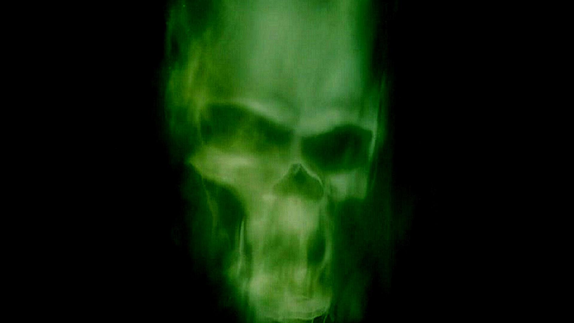 Free download Download Wallpaper 2560x1080 smoke skull light green ...