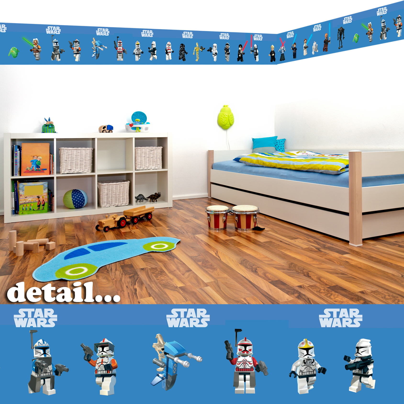 Details About Lego Star Wars Self Adhesive Decorative Wall Border
