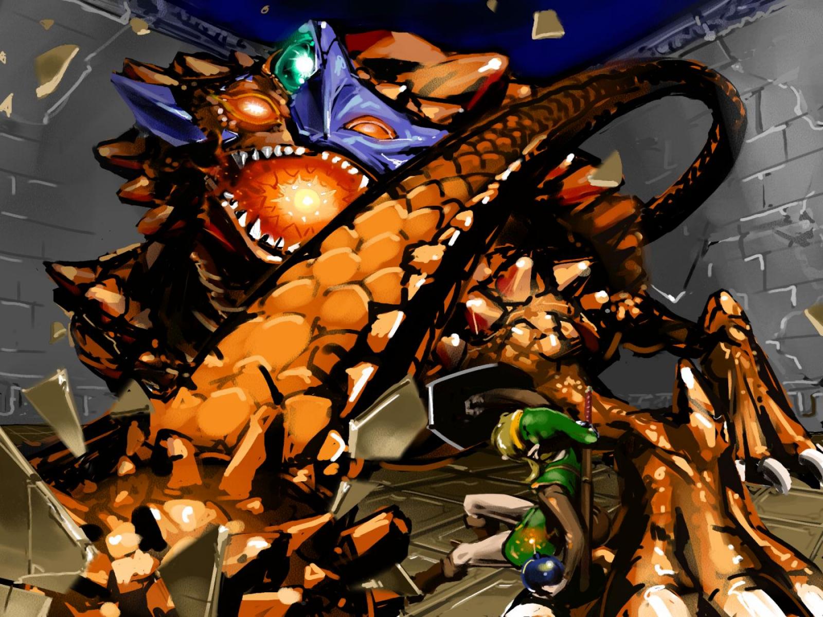 Zelda Link To The Past Boss Battle Artwork Bbri