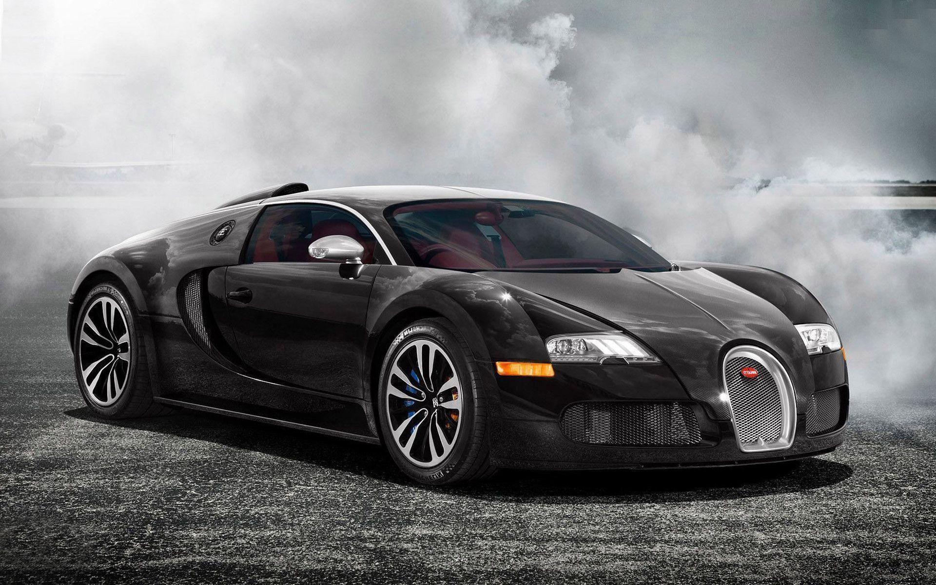 Black Bugatti Veyron HD Wallpaper Top