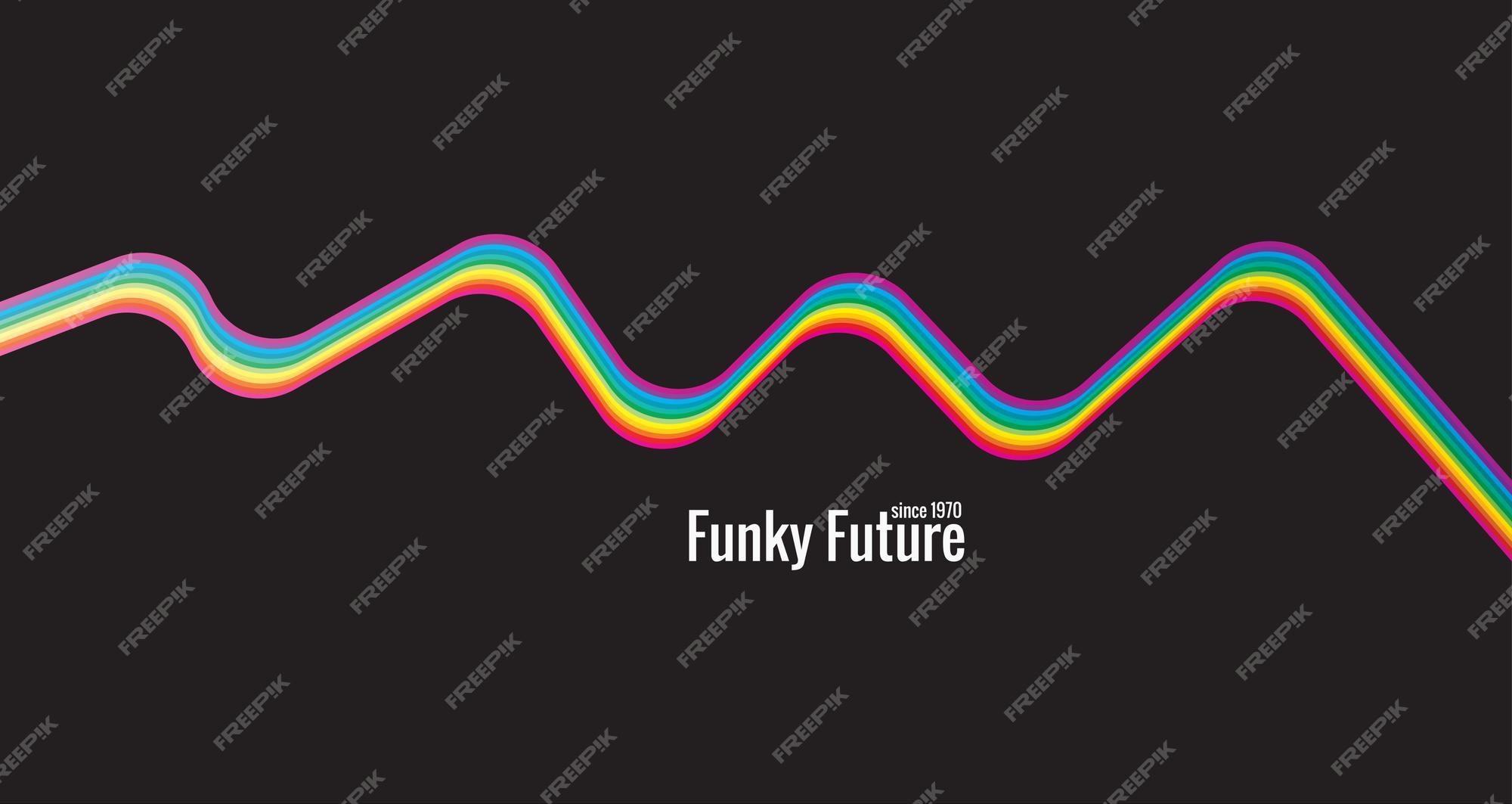 Premium Vector Simple Abstract 1970s Background Design In