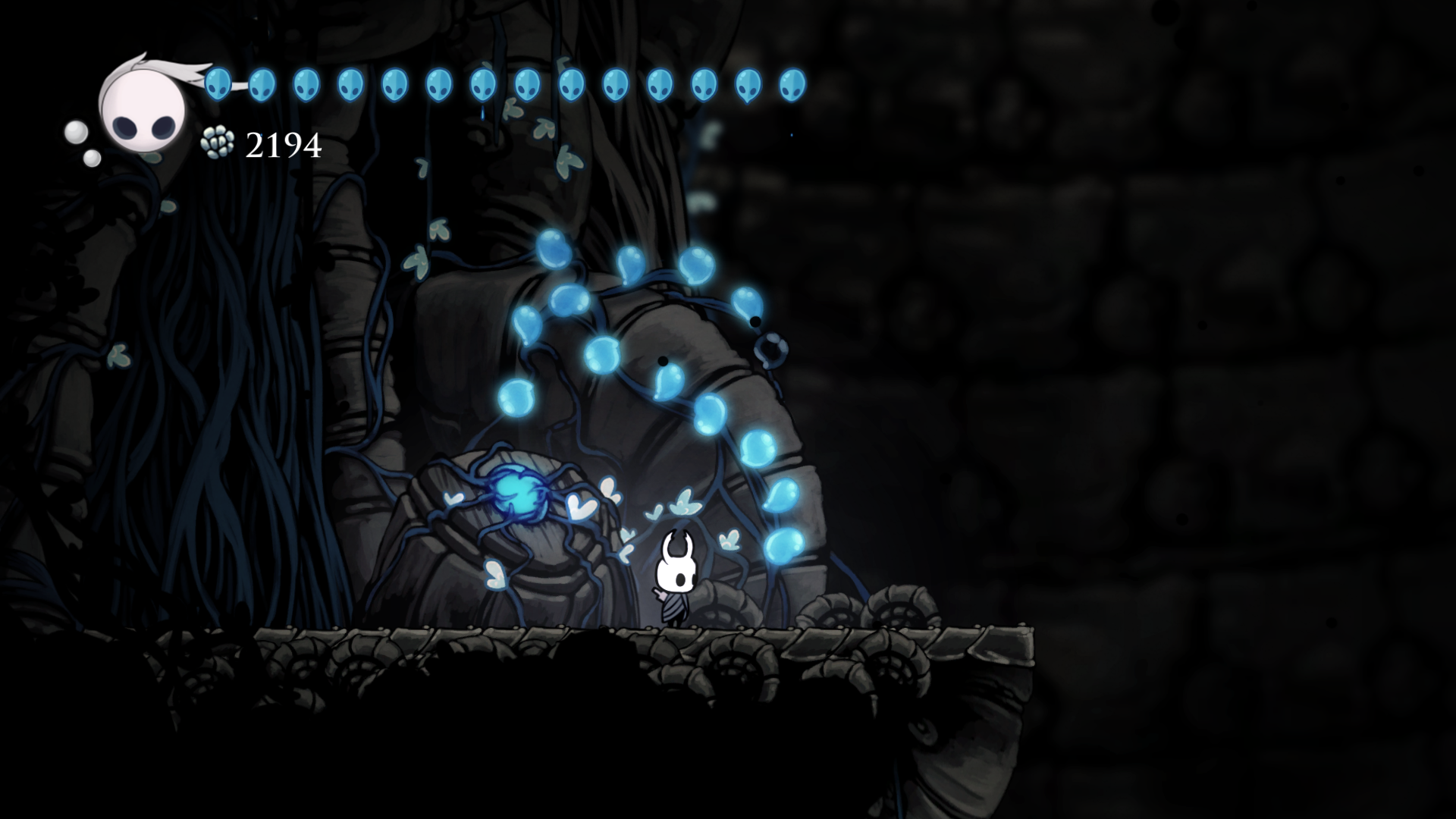 How to get through the abyss door with 14 lifeblood HollowKnight