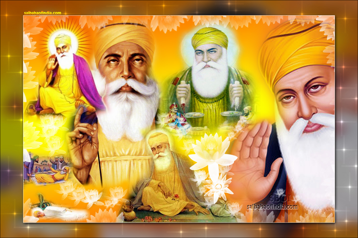Guru Nanak Dev Ji Sikh His Life Birth Wallpaper