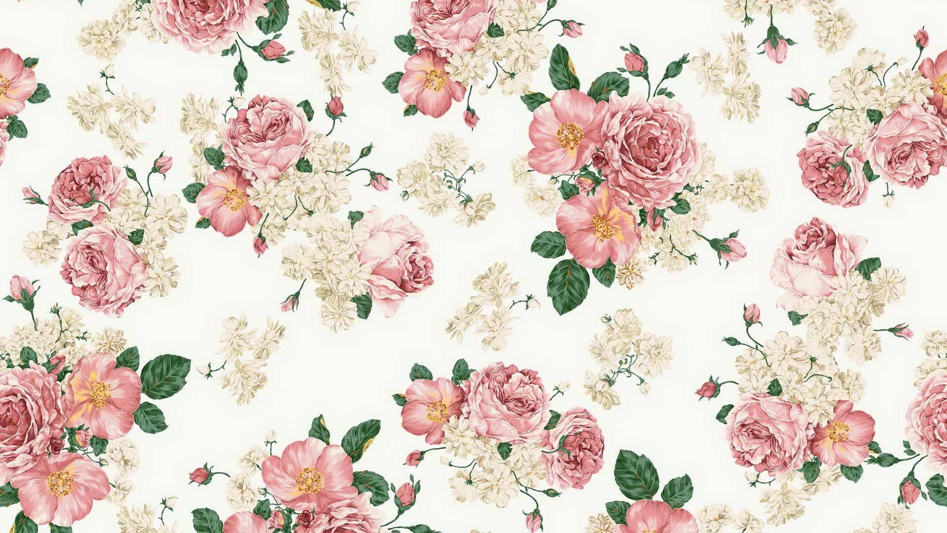 Aesthetic Pleasure Wallpaper Vintage Floral Background