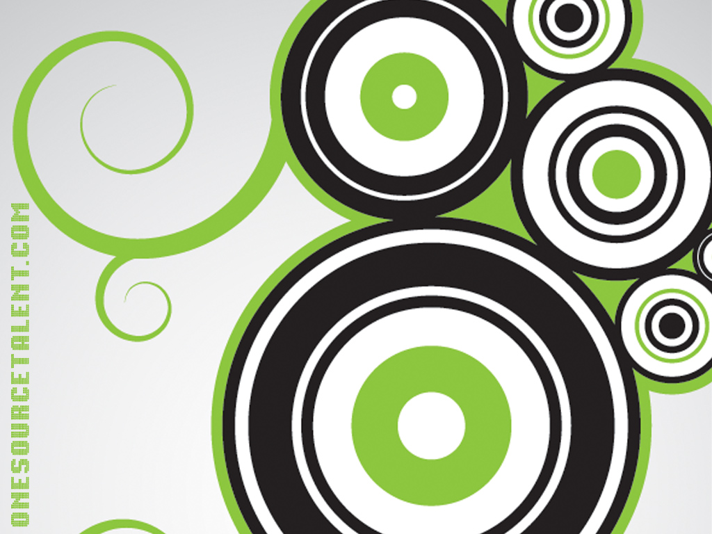 Green Circle Wallpaper One Source Talent Stock Photos